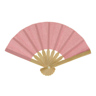 Mini Ventaglio di Legno Rosa Antico 10cm 1pz