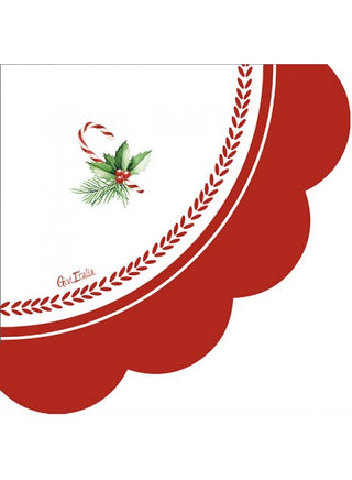 Givi Italia 16 serviettes 33x33 cm Bonbons Noël