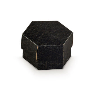 Scotton Black HEXAGON boîte avec séparateur 17147c 10 pcs