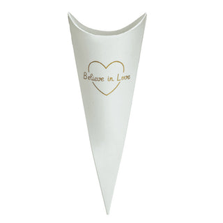 Scotton Cône Croyez en l'Amour Blanc 17351c 10pcs