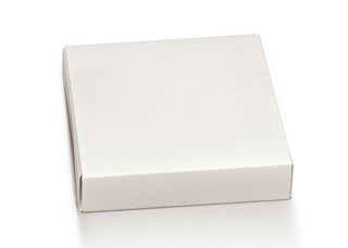 Boîte à tiroirs carrée blanche Scotton 12x12x3,2 10 pcs