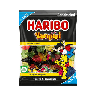Haribo Vampiri Caramelle Gommose a forma di Pipistrello 160g