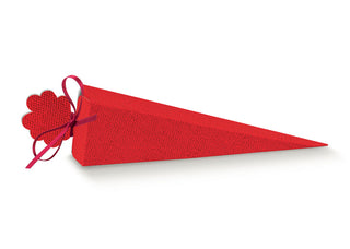 Cône carré en lin rouge Scotton 155 mm - 10 pcs
