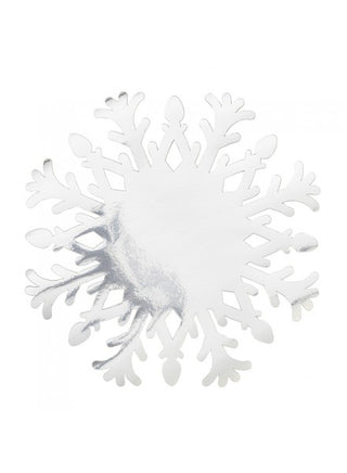 Givi Italia 4 sets de table 35 cm Flocon de neige argenté