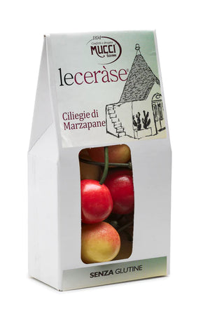 Mucci Lecerase ® Marzipan Cherries Pack 75gr.