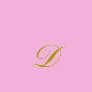 Tovaglioli 3 veli ROSA  25x25 cm  Personalizzati Lettera Stampa Oro 20pz