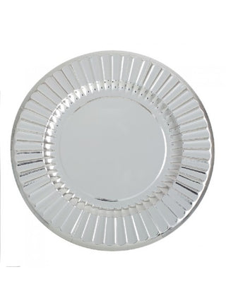 Givi Italia 6 maxi assiettes 33 cm Argent