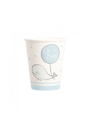 Givi Italia 8 bicchieri Oh baby! Azzurro