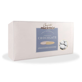Maxtris - Confetti Cioccolato Fondente Economici Bianco - 1Kg