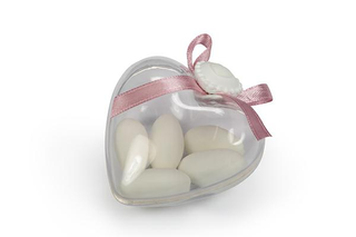 Scatolina Cuore in Plexiglass 6.5*5.3*3cm 5pz