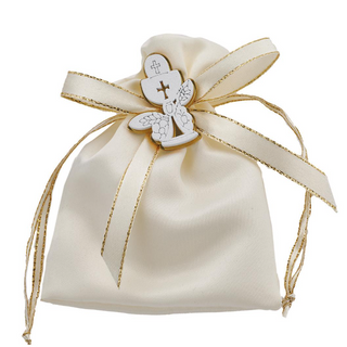Star Sacchetto Ecru con Calice e Nastro incluso  9x12cm 12 Pz