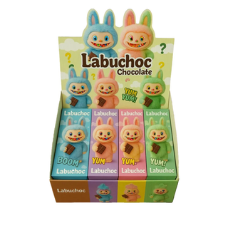 Labuchoc Tavolette di Cioccolato a latte ai vari gusti e polverina frizzante - 75g