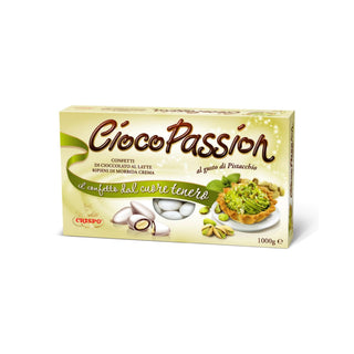 Crispo CiocoPassion - Confetti di Cioccolato al latte ripieni di crema al Pistacchio - 1Kg