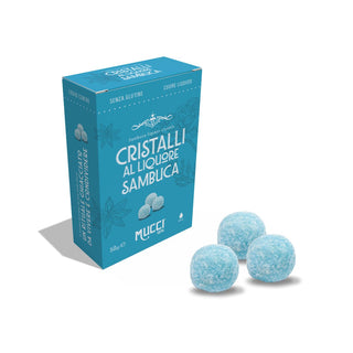 Mucci - Cristalli al Liquore Sambuca incartati singolarmente - 50g