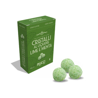 Mucci - Cristalli al Liquore Lime e Menta incartati singolarmente - 50g