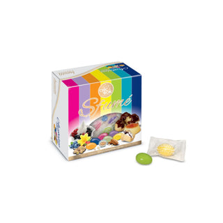 Buratti - Vassoi Ciocomandorla Tenerezze Arcobaleno, Incartati Singolarmente - 500g (DISPONIBILI DAL 10 NOVEMBRE)