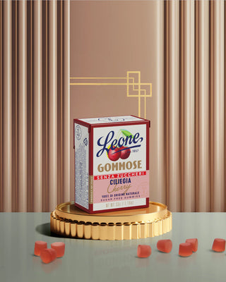 Leone - Scatoletta Gommose Ciliegia Senza Zuccheri 33 gr
