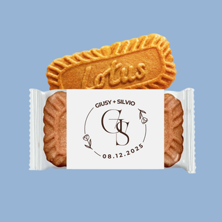 Biscotti Lotus di cortesia con iniziali! 6,5g (MINIMO 30PZ)