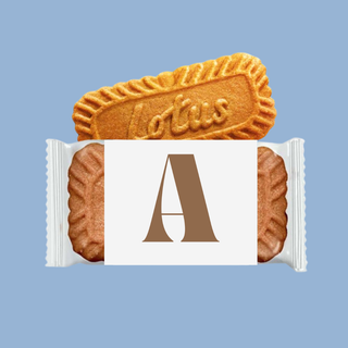 Biscotti Lotus di cortesia con iniziali! 6,5g (MINIMO 30PZ)