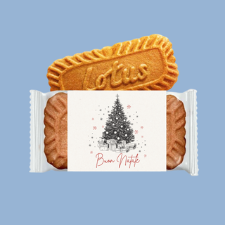 Biscotti Lotus di Cortesia Natalizi! 8cm (Minimo 30PZ)