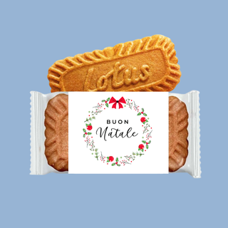 Biscotti Lotus di Cortesia Natalizi! 8cm (Minimo 30PZ)