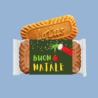 Biscotti Lotus di Cortesia Natalizi! 8cm (Minimo 30PZ)