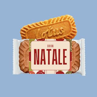 Biscotti Lotus di Cortesia Natalizi! 8cm (Minimo 30PZ)