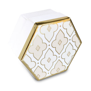 Spacco Box Esagonale Crema Mosaiko - 6,5x6,5x4- 20 pezzi