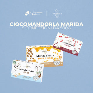 Orefice Ciocomandorla Marida - Kit da 5 confezioni da 500g (Scegli i gusti)