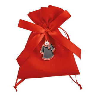 Sacchetti Laurea Rosso con Applicazione Toga 9*12cm 12pz