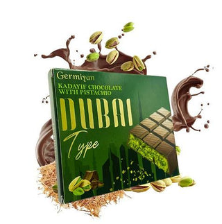 Barretta Dubai  con ripieno di pistacchio e croccante di kadayıf - 80g