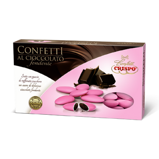 Crispo - Confetti al Cioccolato Fondente Rosa Economici - 1Kg