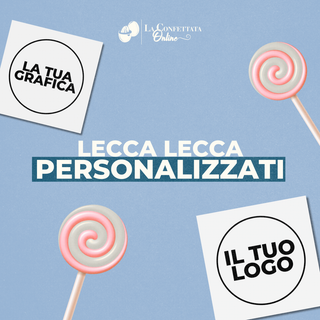 Lecca Lecca di Cortesia Personalizzati! 8cm (Minimo 30PZ)