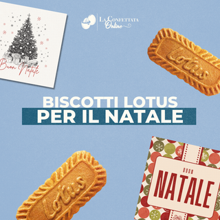 Biscotti Lotus di Cortesia Natalizi! 8cm (Minimo 30PZ)