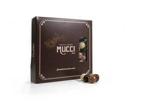 Mucci® Dragées al Liquore Assortiti: Limoncello, Mandarino, Irish Cream, Rhum, Sambuca - Box 500gr.