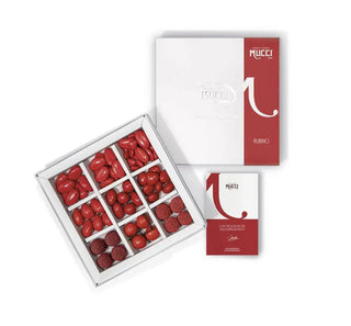 Mucci® Rubino - Kit degustazione confetti rossi per Laurea 280gr.