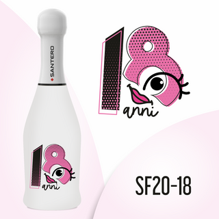 Brandgift - Mini Santero 18 anni rosa - 20cl (MINIMO 12PZ)