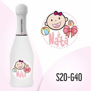 Brandgift - Mini Santero è Nata - 20cl (MINIMO 12PZ)