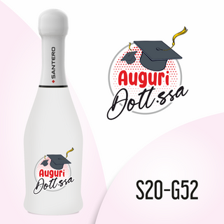 Brandgift - Mini Santero Laurea Per Lei - 20cl (MINIMO 12PZ)