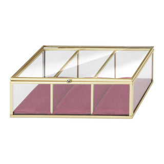 Chic Jewelery Box 3 Compartments Velvet Montemaggi