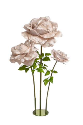 Set da 3 Rose in Velluto da 160cm