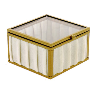 Hexagon Terrarium Ampoule 15x14.5x7 Gold