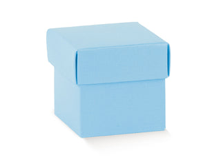 Scotton - Scatolina Quadrata in Fibra Azzurra 10pz - 5x5x5