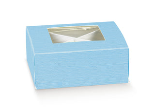 Scotton - Scatolina Pratica in Fibra Azzurra 10pz - 12x12x4