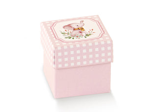 Scotton - Scatolina Elefantino Rosa 10pz - 5x5x5cm