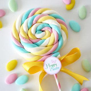 Sucette Spirale Rose Blanc 40 gr