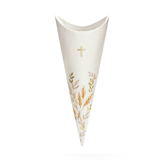 Scotton Cono Bianco con Decorazione Botanico 10pz