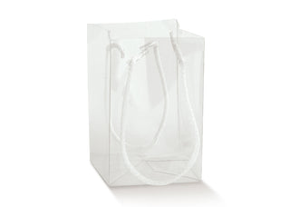 Shopper Box in Plexi trasparente con cordino 9*9*14cm 10pz