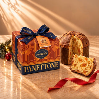 Pasticceria Maxtris - Panettone con Albicocche Candite Varietà Pellecchiella Campana - 1kg