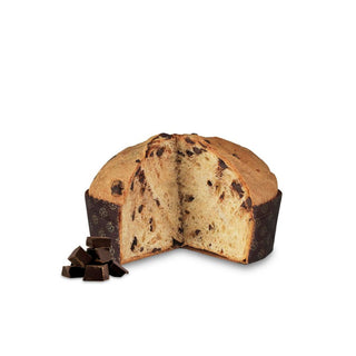 Fratelli Sicilia - Panettone Vegan con Olio Extra Vergine di Oliva e Cubi di Cioccolato - 500g